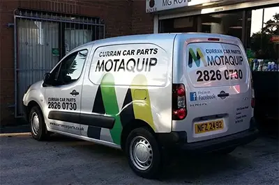 Curran car parts delivery van